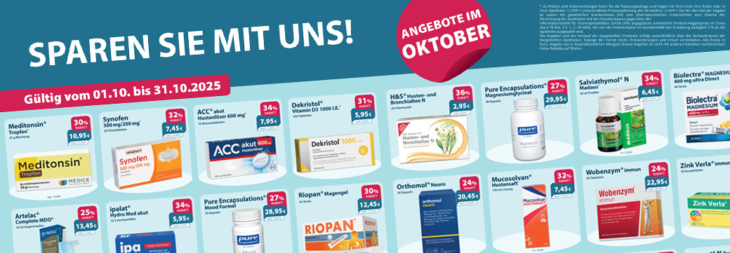Übersicht über aktuelle Aktionsartikel