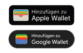 Link zum Hinzufügen der digitalen Kundenkarte